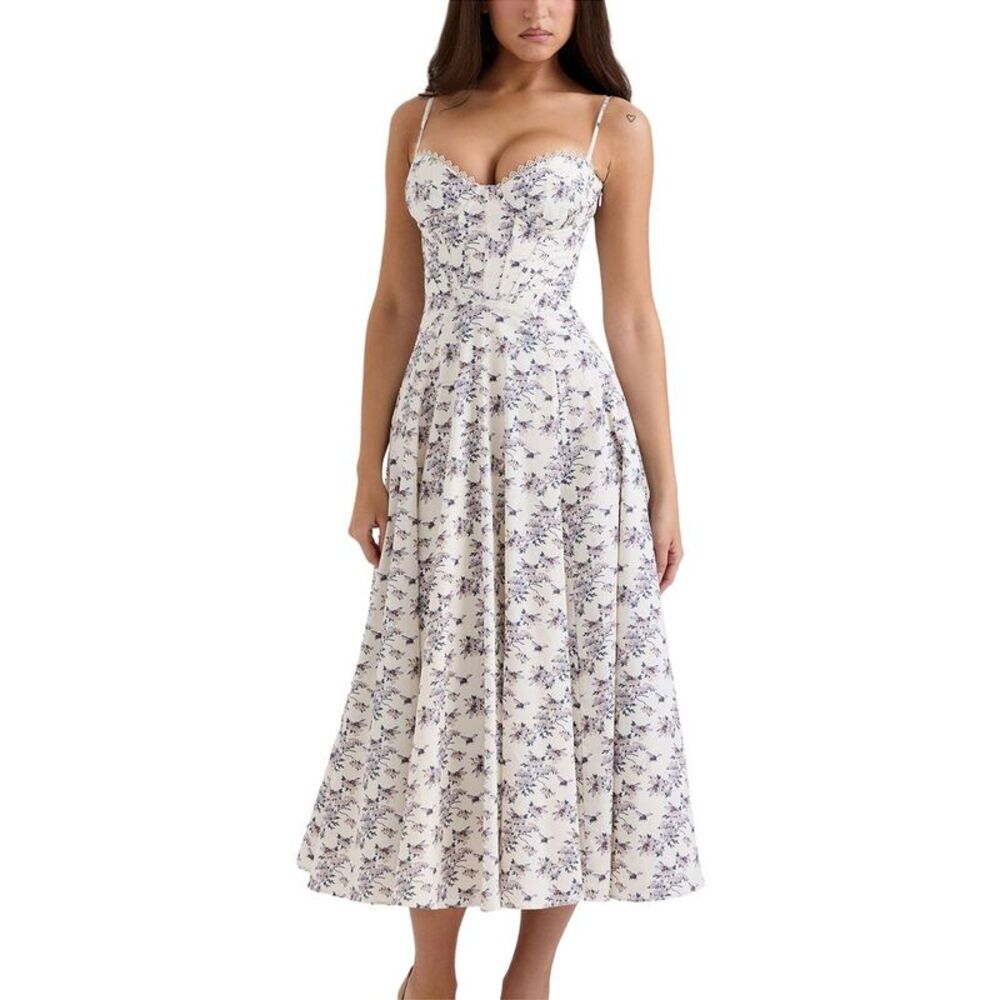 Teodora Womens  Midi Dress, Purple
